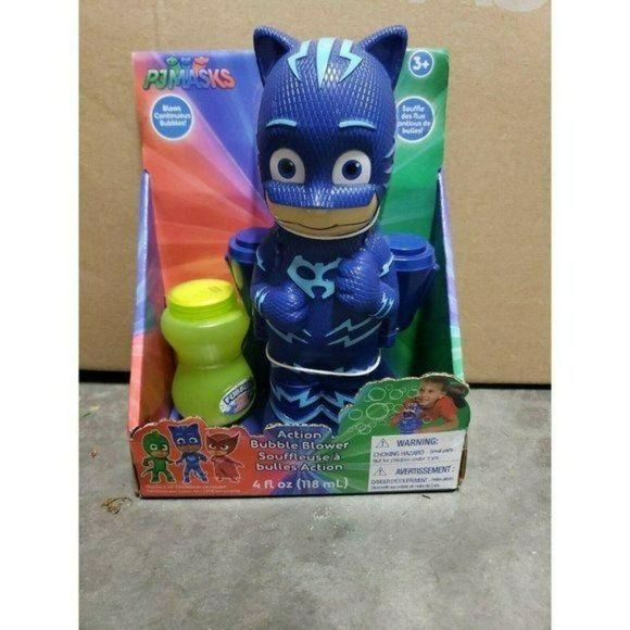 Nickelodeon PJ Masks Catboy Action Bubble Blower with Bubbles Outside Play Toy - Picture 3 of 9